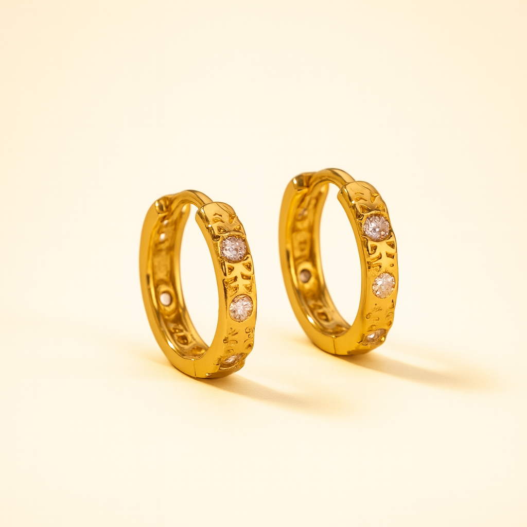 Lueur Cristalline - Petites Créoles Vintage