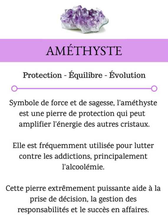 Bracelet pierre naturelle Amethyste – Bijou femme doré à l’or fin – Fermoir acier inoxydable – Cadeau énergétique lithothérapie