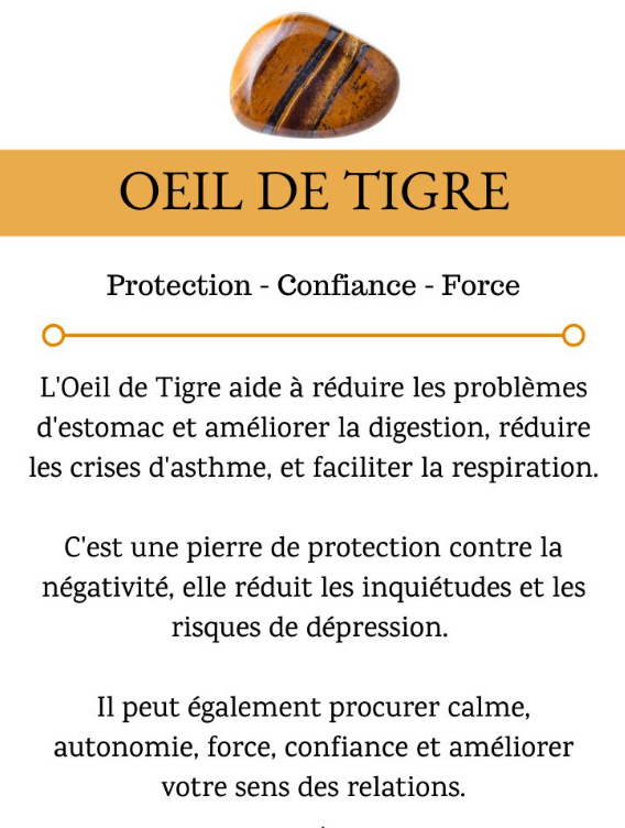 Bracelet pierre naturelle Oeil de Tigre – Bijou femme doré à l’or fin – Fermoir acier inoxydable – Cadeau énergétique lithothérapie