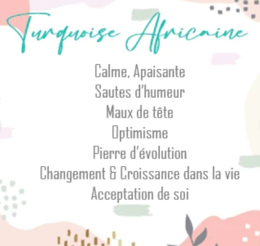 Bracelet pierre naturelle Turquoise Africaine – Bijou femme doré à l’or fin – Fermoir acier inoxydable – Cadeau énergétique lithothérapie