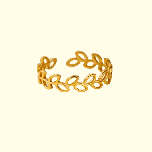 Bague Collier de feuille Vintage