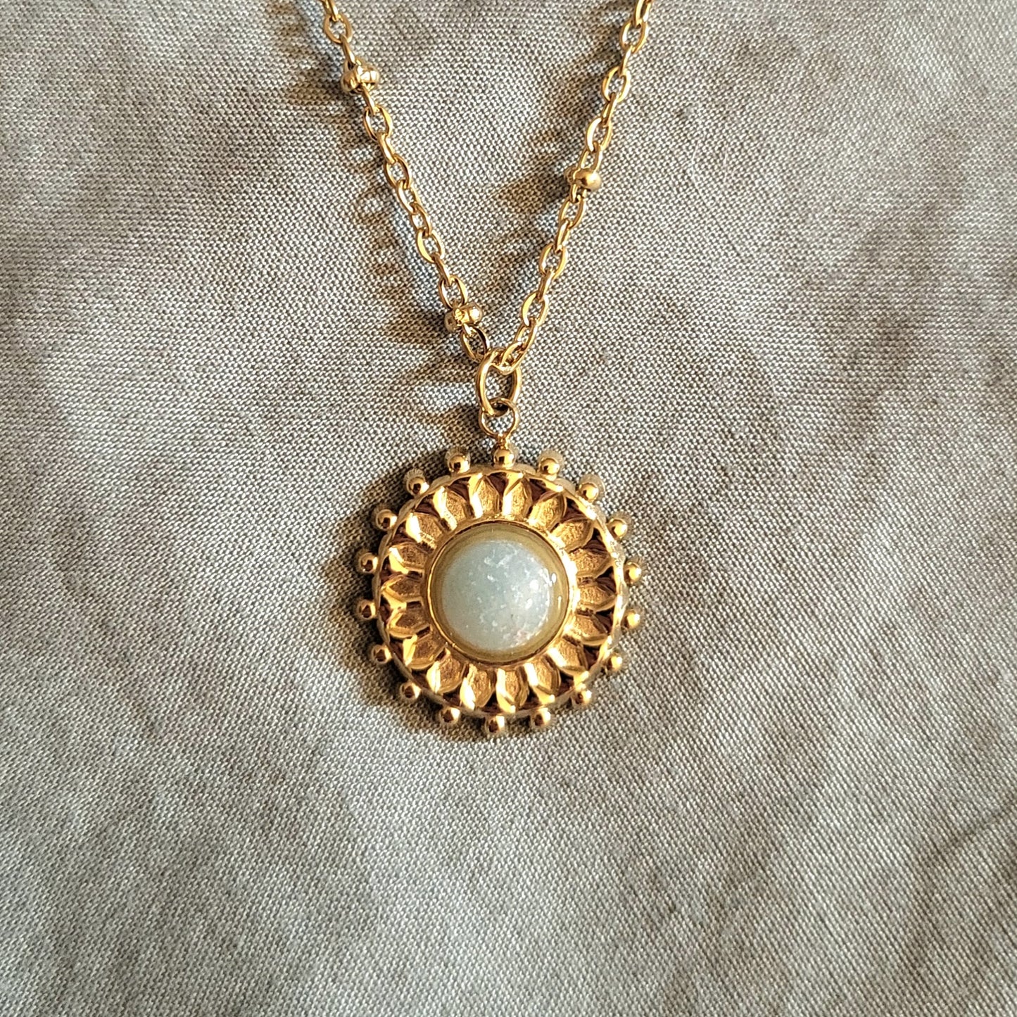 Astre Azur - Collier Pierre Bleue Vintage