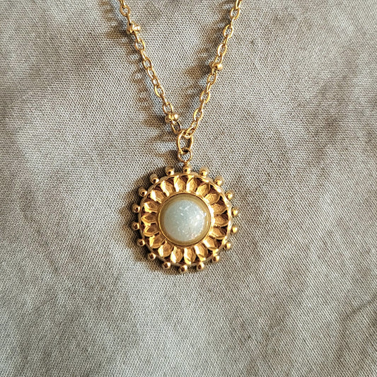 Astre Azur - Collier Pierre Bleue Vintage