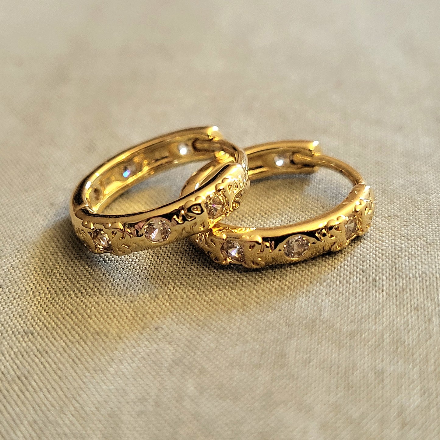 Lueur Cristalline - Petites Créoles Vintage